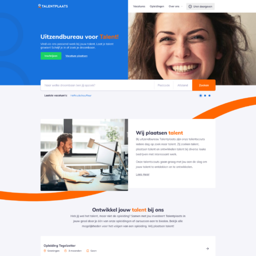 Uitzendbureau Website Talentplaats