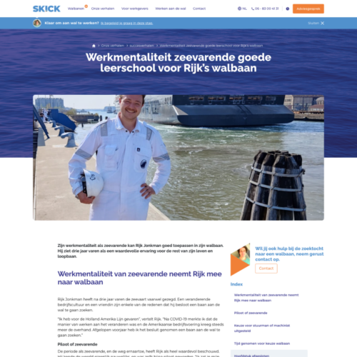 Uitzendbureau Website Skick