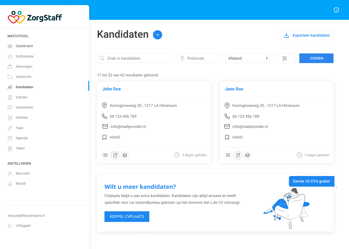 Koppeling Recruitment CRM Uitzendplaats