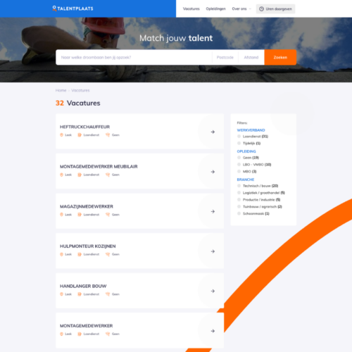 Uitzendbureau Website Talentplaats