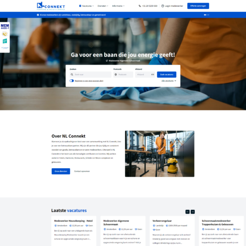 Uitzendbureau Website NL Connekt