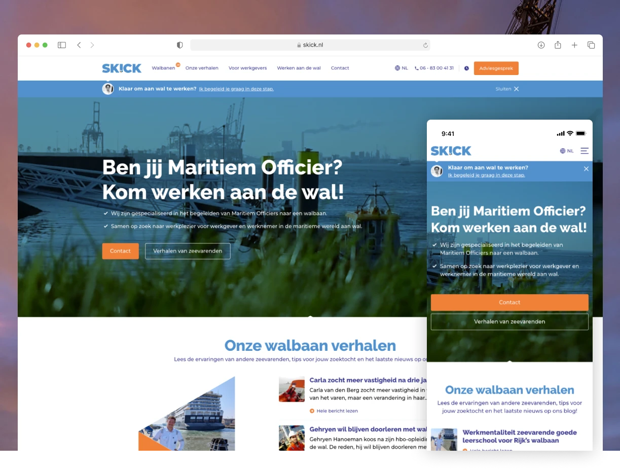 Uitzendbureau Website van Flexsoftware