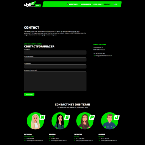 Jobz contact