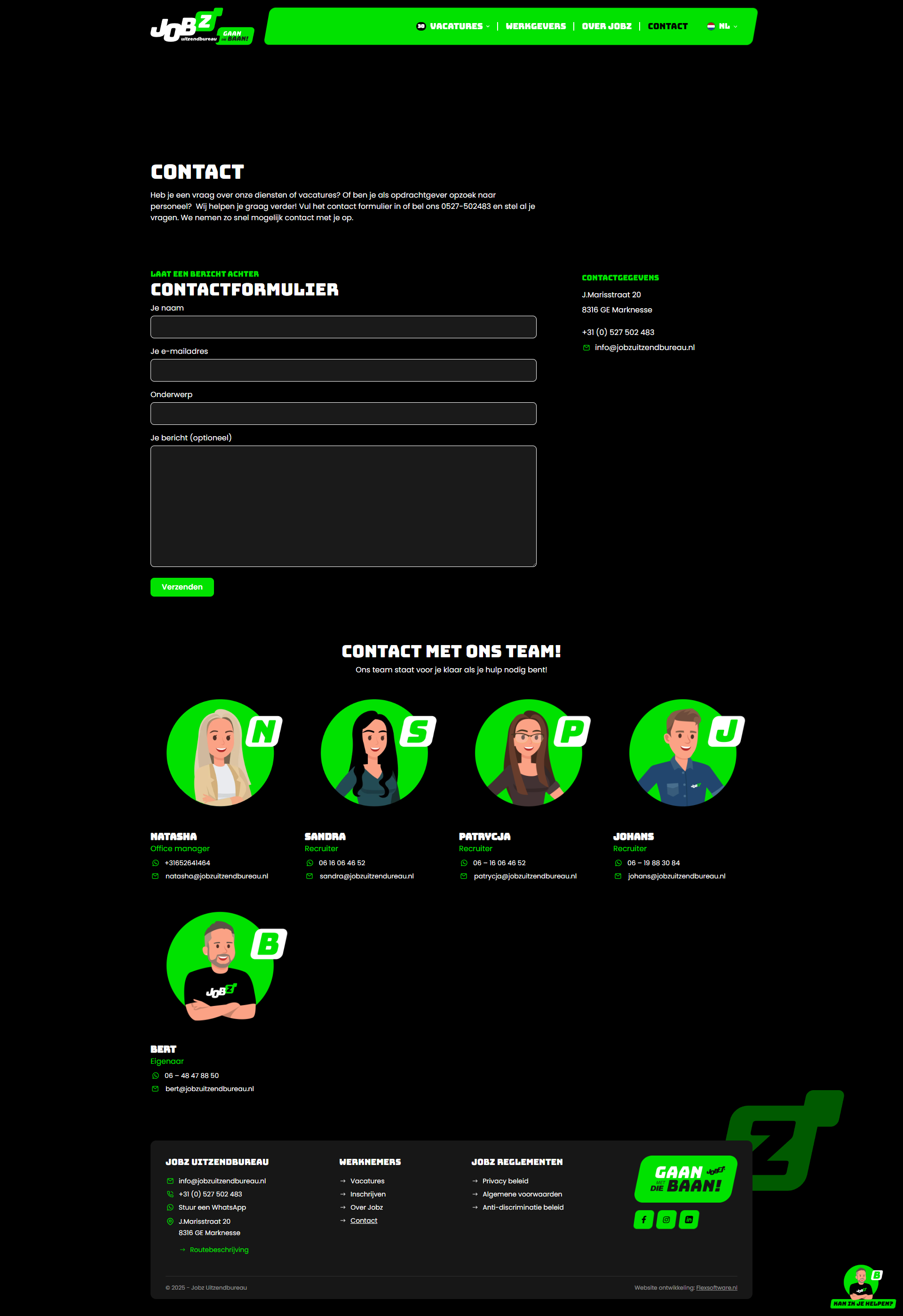 Jobz contact