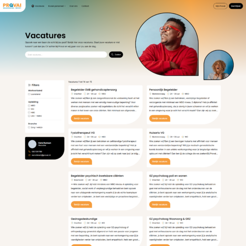 Provai vacatures