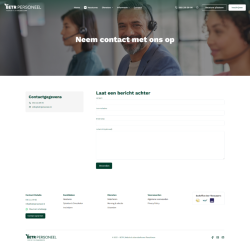 Contact BETR Personeel