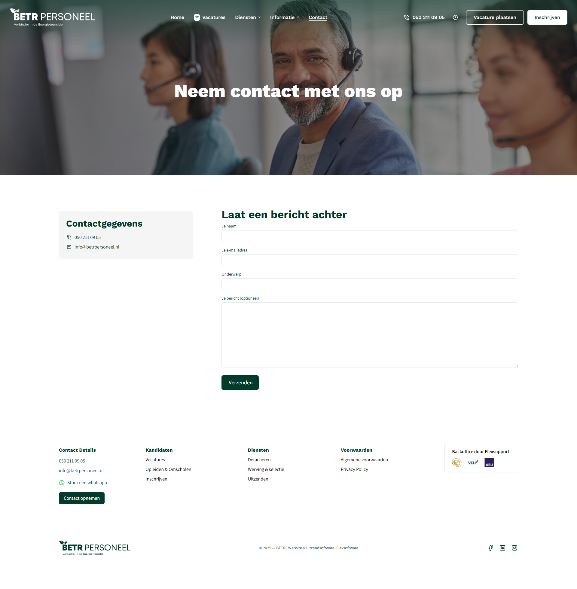 Contact BETR Personeel