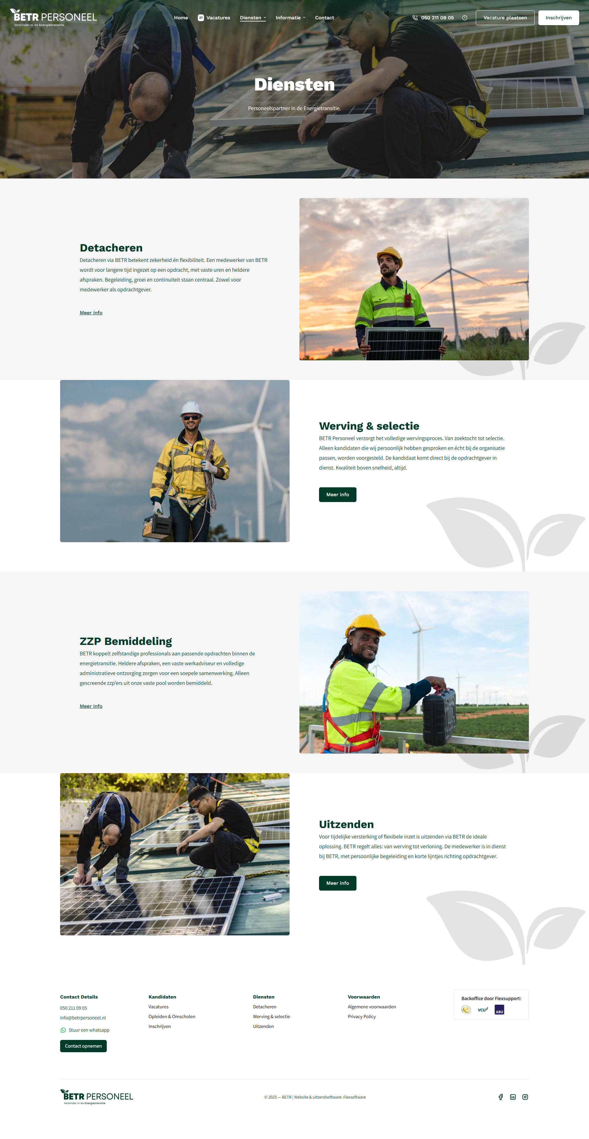 Diensten BETR Personeel