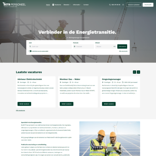 Homepage BETR Personeel