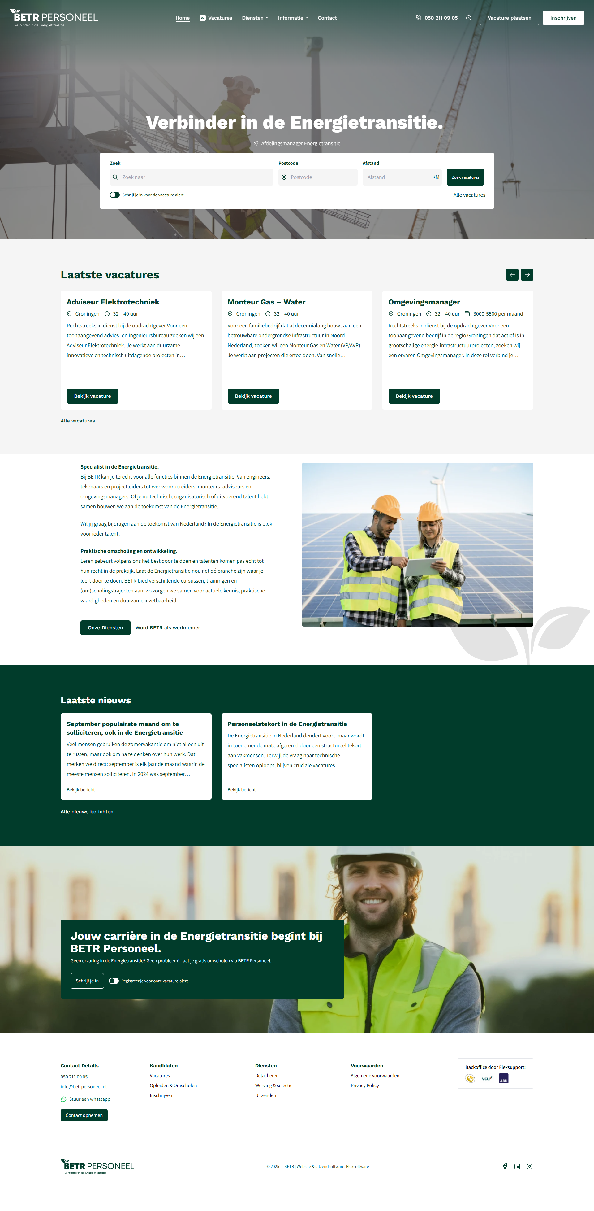 Homepage BETR Personeel