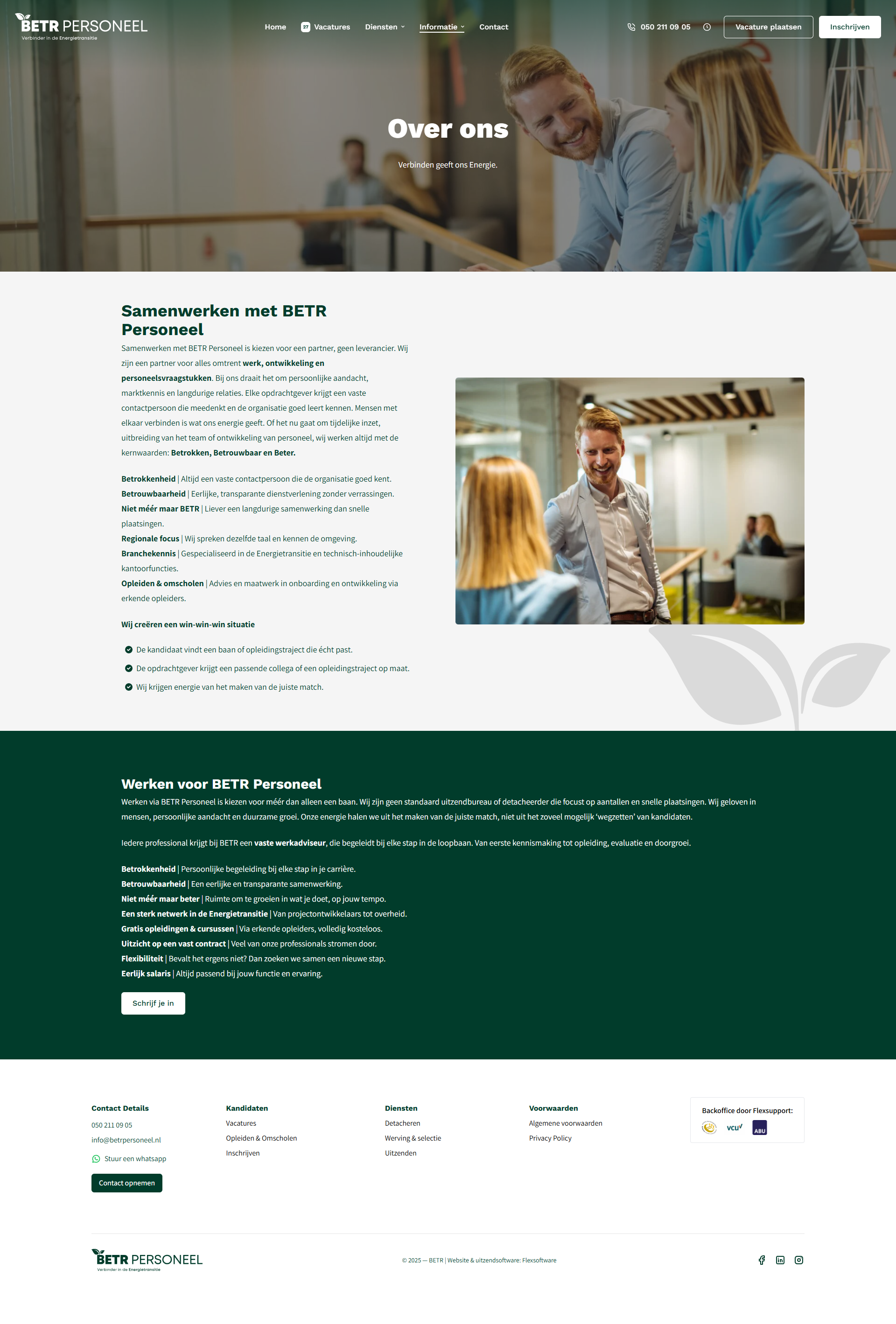 Over ons BETR Personeel