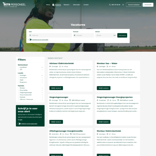 Vacatures BETR Personeel