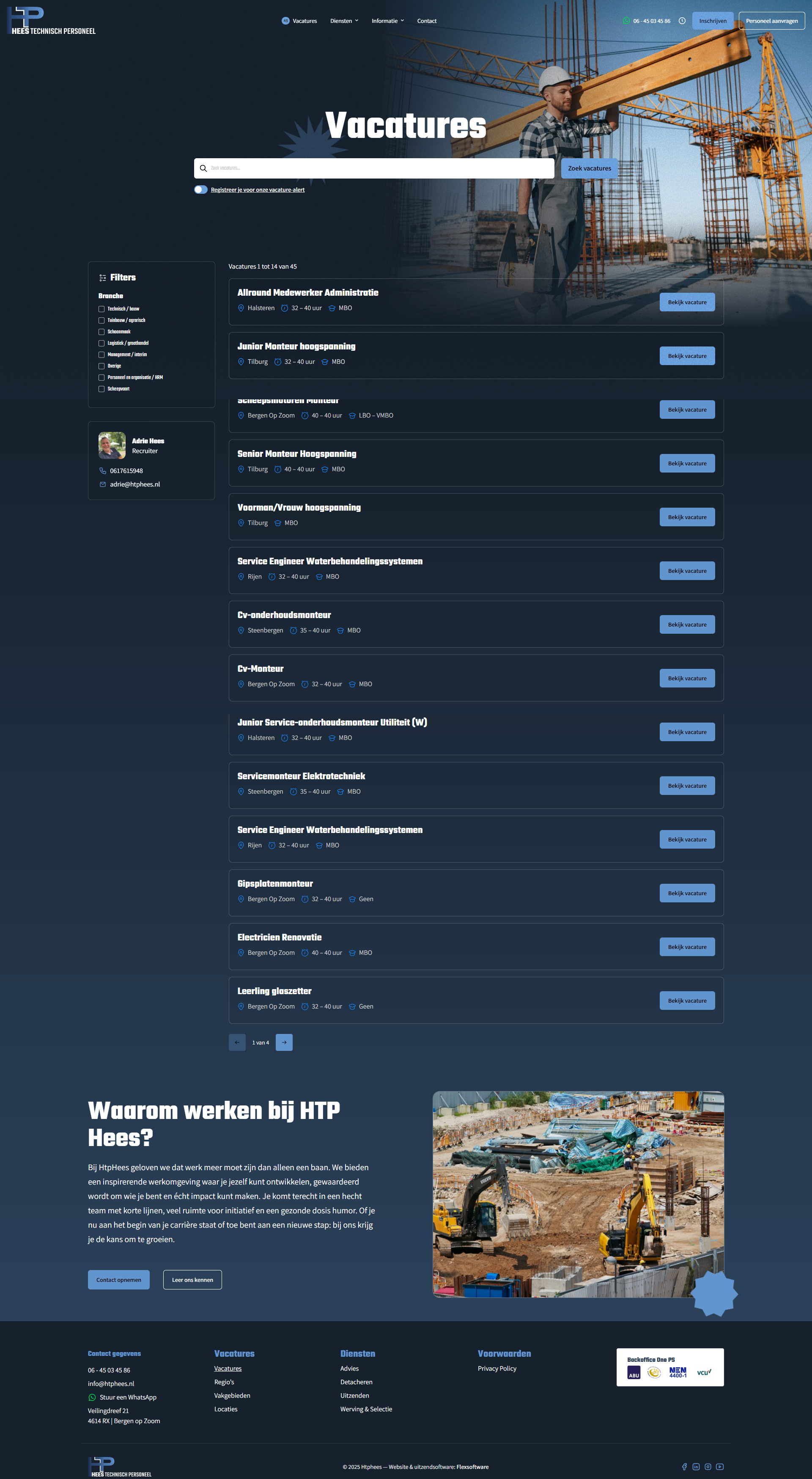 Vacatures Hees Technisch personeel