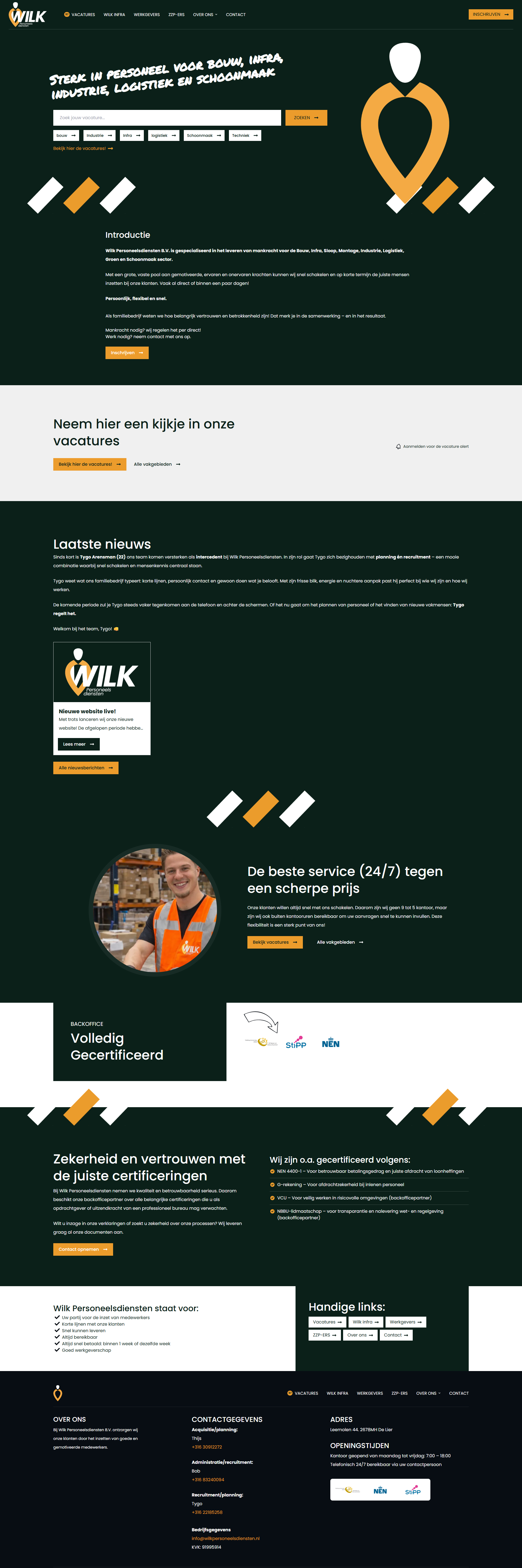 Homepage Wilk Personeelsdiensten