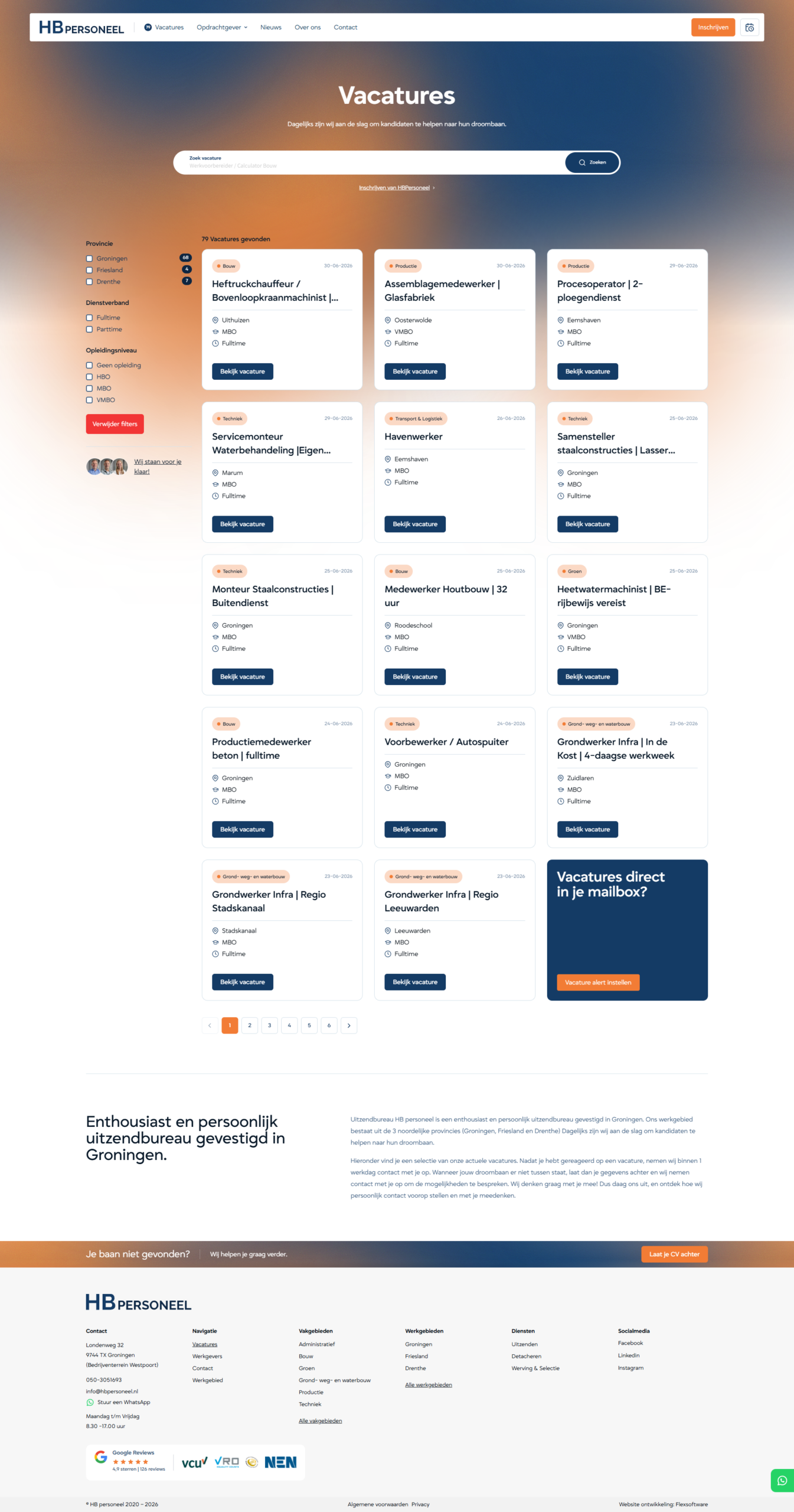 hbpersoneel vacatures