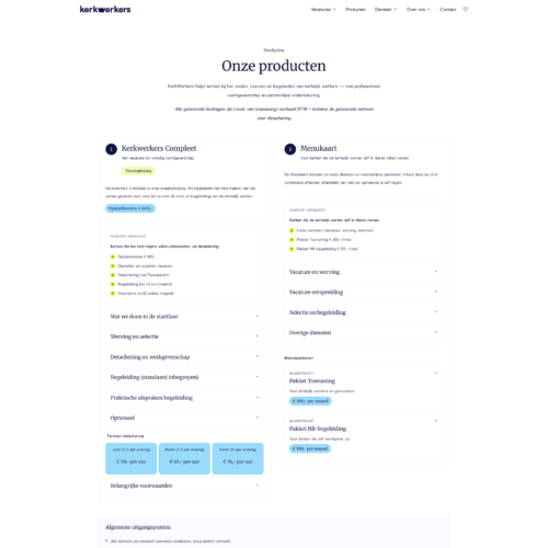 KerkWerkers producten